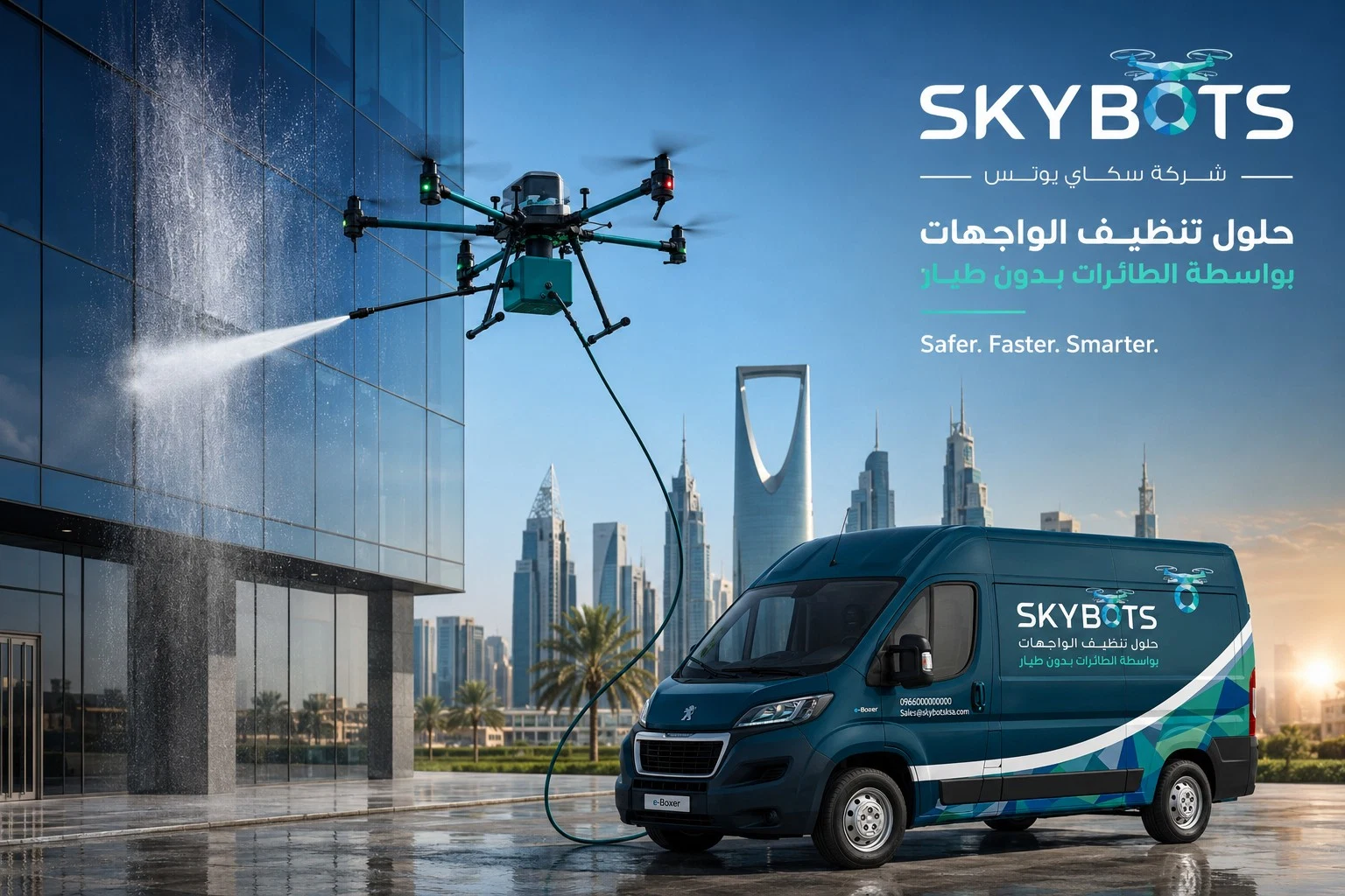 SKYBOTS Facade Cleaning